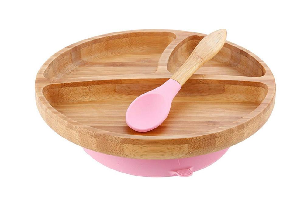 Bamboo Baby Plate Feeding Bowl